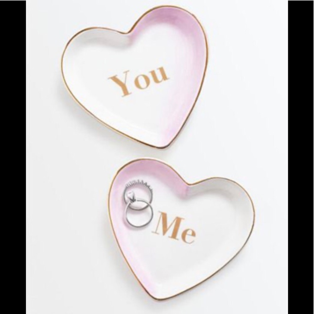 Heart Shaped Ring/Trinket Holders/Dished